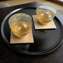 【グラス2点セット】貫入 冷茶グラス＆コースター | 金沢箔 | 箔一