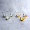 【酒器セット3点セット】貫入 シャンパンゴールド 片口 & ぐい吞み | 金沢箔 | 箔一