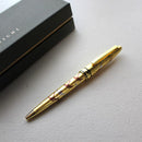 【蒔絵ボールペン 金沢箔】千羽鶴 金 日本製 伝統工芸 高級筆記具 名入れ対応