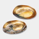 【トレー】箔名画 北斎 ガラストレー (金) | 金沢箔 | 箔一