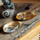 【トレー】箔名画 北斎 ガラストレー (金) | 金沢箔 | 箔一