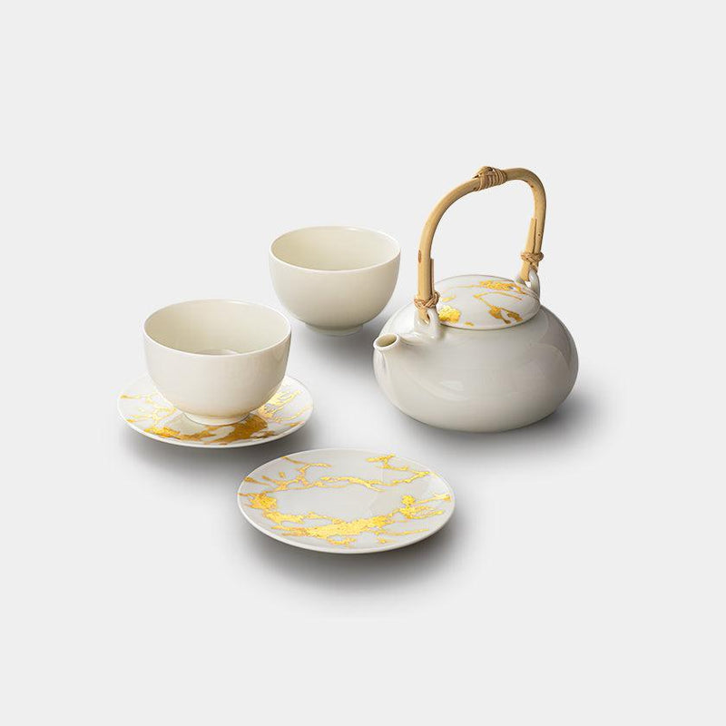 【茶器セット】RS marble ポット カップ&ソーサー | 金沢箔 | 箔一