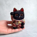 【招き猫】名物裂 S | 江戸木目込み | 柿沼人形