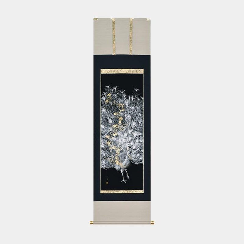 【掛け軸】孔雀美麗 尺五立 (本金証明書付) | 掛軸 | 偕拓堂アート
