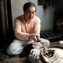 【ペーパーウェイト】クマ 白上 | 大阪浪華錫器 | 大阪錫器