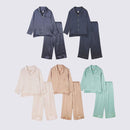 【パジャマ】シルク ピンクベージュ セットアップ | Foo Tokyo