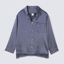 【パジャマ】シルク チャコールグレー セットアップ | Foo Tokyo