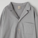 【パジャマ】シルキーコットンパジャマ グレー セットアップ | Foo Tokyo