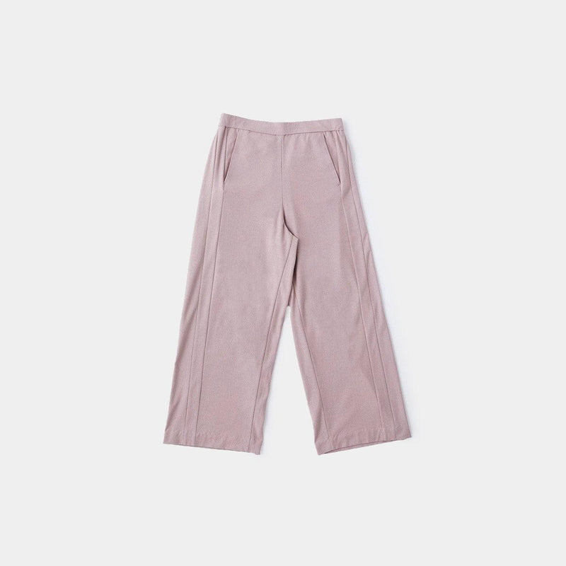 【パンツ (ルームウェア)】ロイヤルオーガニックコットン ワイドパンツ グレージュ | Foo Tokyo