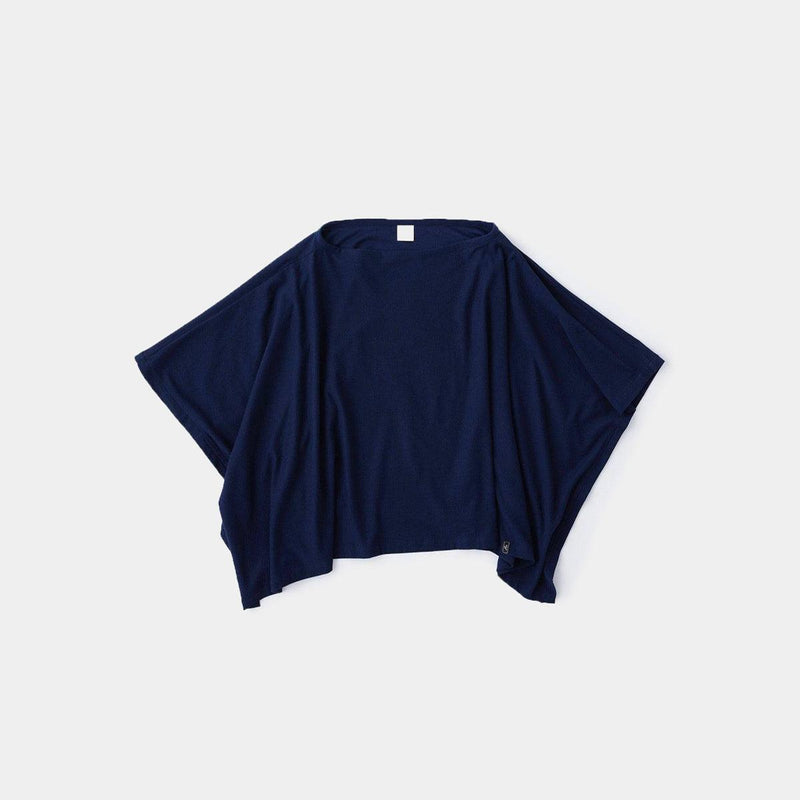 【ポンチョ (ルームウェア)】ロイヤルオーガニックコットン ネイビー | Foo Tokyo