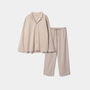 【パジャマ】シルキーコットンパジャマ シャンパンベージュ セットアップ | Foo Tokyo