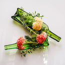 【アップサイクル】funew ワインボトル ハーフカット L グリーン