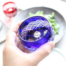 【江戸切子】重ね矢来 丸ぐいのみペア