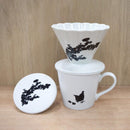 【コーヒーフィルター】温感 千鳥 (花と鳥) | 美濃焼 | 丸モ高木陶器