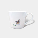 【マグカップ】温感 千鳥 (花と鳥) | 美濃焼 | 丸モ高木陶器
