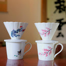 【マグカップ】温感 千鳥 (花と鳥) | 美濃焼 | 丸モ高木陶器