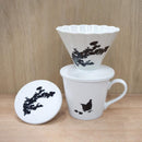 【マグカップ】温感 千鳥 (花と鳥) | 美濃焼 | 丸モ高木陶器