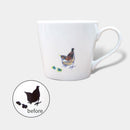 【マグカップ】温感 千鳥 (花と鳥) | 美濃焼 | 丸モ高木陶器