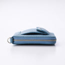 【本革キーケース】SMART MOVE! -type2 | コインポケットタイプ- Kamo Blue (賀茂の浅水) | 革加工 | RAKUKEI