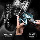 【本革キーケース】SMART MOVE! -type1 | アナログキーポケットタイプ- Kamo Blue (賀茂の浅水) | 革加工 | RAKUKEI