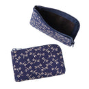 【財布】F小銭入れ01 トンボ (紺地x白漆) | 甲州印伝 | 印傳屋