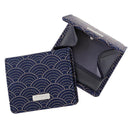 【財布】小銭入れF 青海波 (紺地x白漆) | 甲州印伝 | 印傳屋