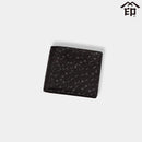 【財布】札入れF トンボ (黒地x黒漆) | 甲州印伝 | 印傳屋