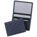 【カードケース】F免許書入B 青海波 (紺地x白漆) | 甲州印伝 | 印傳屋