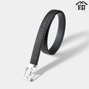 【ベルト】B30ベルトL 葡萄石畳 (黒地x黒漆) | 甲州印伝 | 印傳屋