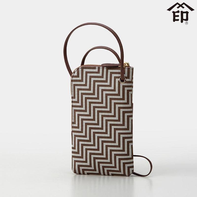 【ポシェット】CHEVRON スマホポシェット | 甲州印伝 | 印傳屋