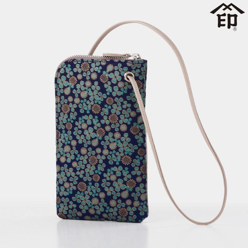 【ポシェット】白詰草 スマホポシェット | 甲州印伝 | 印傳屋