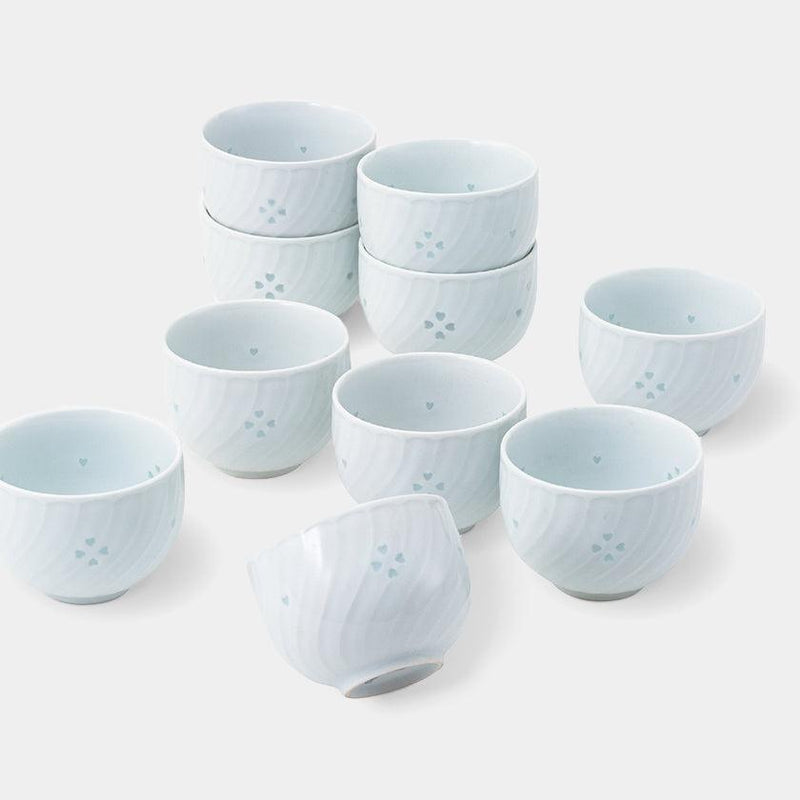 【湯呑セット】ホタルレリーフ 10客仙茶揃 | 波佐見焼 | 西海陶器