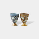 【カップ ペア】唐草桔梗 ゴブレットペア | 波佐見焼 | 西海陶器