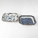 【皿 ペア】古染紋 手描き八角大皿 | 波佐見焼 | 西海陶器