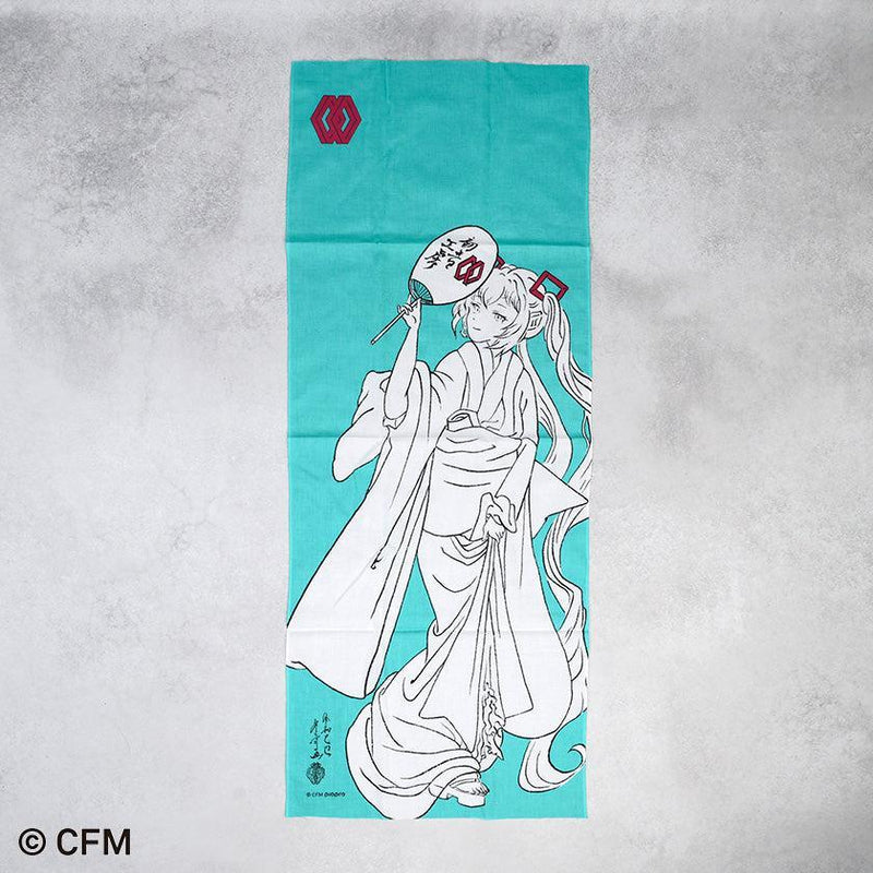 【手ぬぐい】初音ミク  | 手捺染 | 初音工房 京町絵師 冬奇ver.