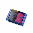 【タオル4枚セット】フェイスタオル×2 (カシス・ブリティッシュショートヘア) / チーフタオル×2 (ネイビー・ゴールド) | オーガニックタオル | ヒポポタマス