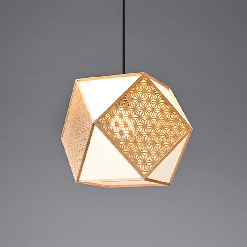 【ペンダントライト・照明】KIRIKO Pendant Light 麻の葉 (S-Lサイズ) | 京指物 | 村山木工 (大型配送料2,500円)
