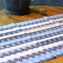 【手ぬぐい】麻の葉縞 | 横浜捺染 | 濱文様