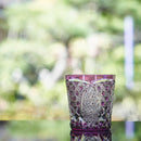 【江戸切子】菊繋ぎに籠目紋 オールドグラス | TABLEAU