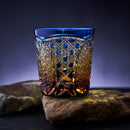 【江戸切子】菊繋ぎに籠目紋 オールドグラス | TABLEAU