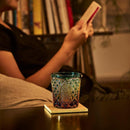 【江戸切子】菊繋ぎに籠目紋 オールドグラス | TABLEAU