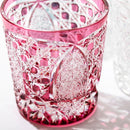 【江戸切子】菊繋ぎに籠目紋 オールドグラス | TABLEAU