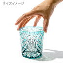 【江戸切子】菊繋ぎに籠目紋 オールドグラス | TABLEAU