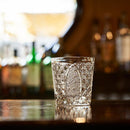 【江戸切子】菊繋ぎに籠目紋 オールドグラス | TABLEAU