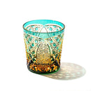 【江戸切子】菊繋ぎに籠目紋 オールドグラス | TABLEAU