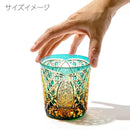 【江戸切子】菊繋ぎに籠目紋 オールドグラス | TABLEAU