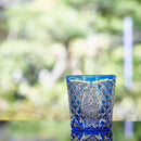 【江戸切子】菊繋ぎに籠目紋 オールドグラス | TABLEAU