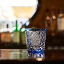 【江戸切子】菊繋ぎに籠目紋 オールドグラス | TABLEAU