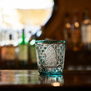 【江戸切子】菊繋ぎに籠目紋 オールドグラス | TABLEAU