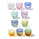 【江戸切子】菊繋ぎに籠目紋 ぐい呑 | TABLEAU